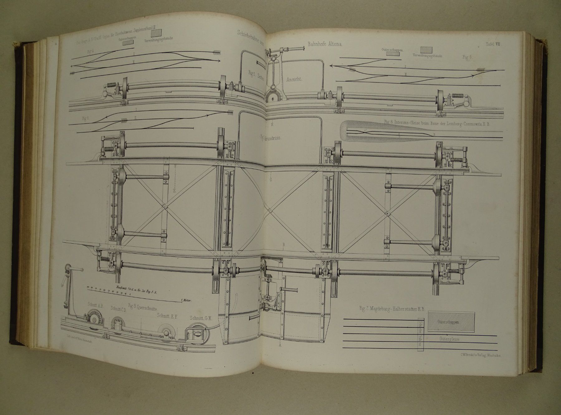 Libri: FORTSCHRITTE DES EISENBAHNWESENS 1869 – Usato da Grüningen venduto da Kartensammler 7