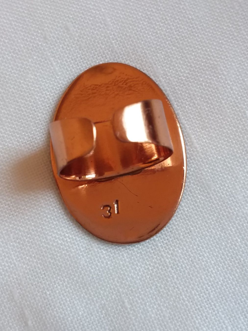 Anelli: Vintage Email Kupfer Ring, Neu,70er, Grösse variabel – Usato da Zürich venduto da helsan 2