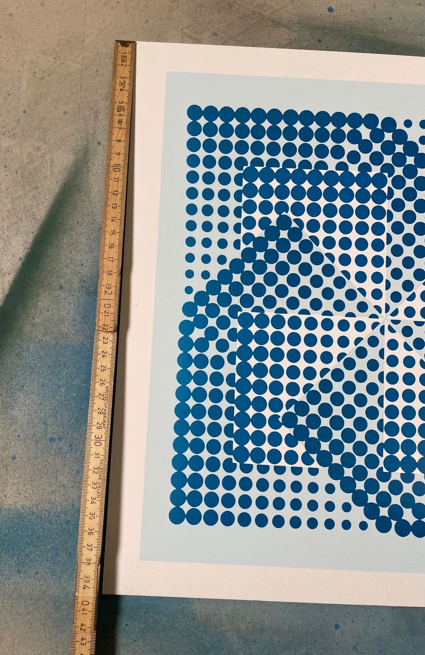Foto & Immagini: Bild Siebdruck blau – Usato da Rütihof venduto da JulieH85 3
