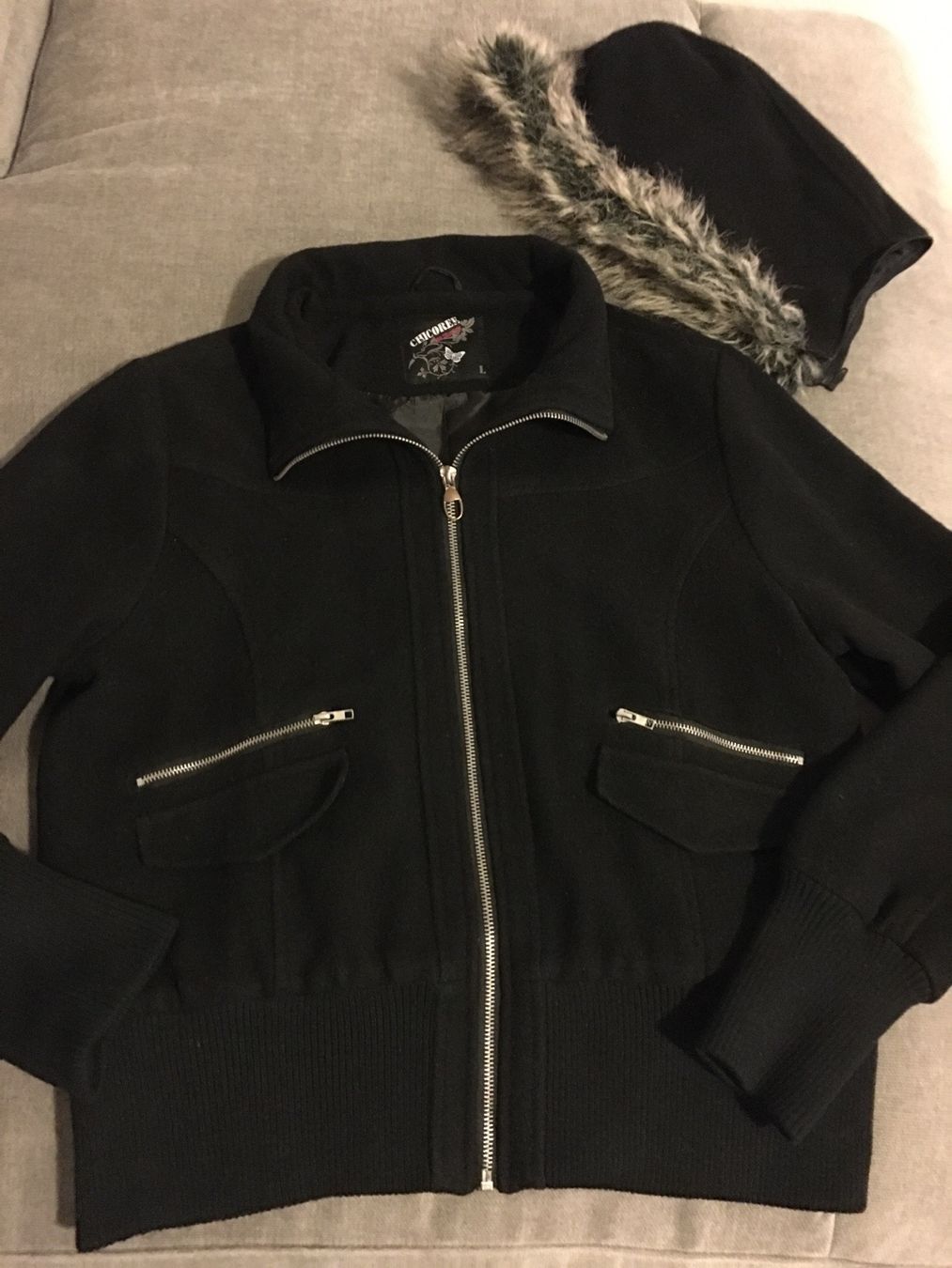 Vestes: Jacke Mantel Hoodie Gr L – D'occasion à Grenchen par Tirana 5