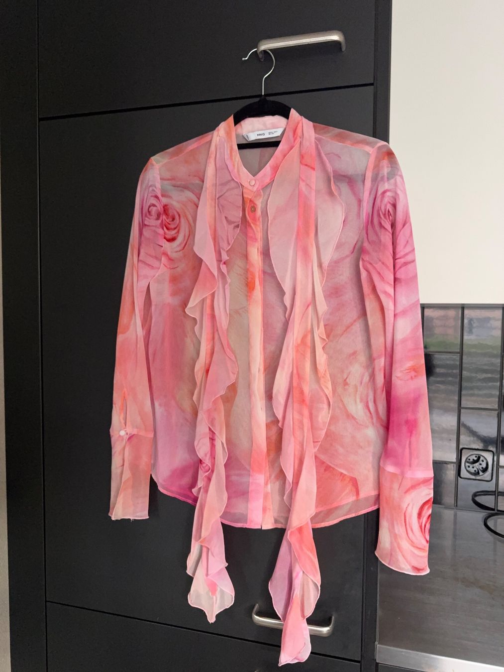 Mango Camicette: Mango rosa sommer Bluse | Summer Shirt Top Blouse – Usato da Zürich venduto da hal_2yzx