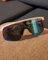 Sportbrille Oakley Sutro weiss blau guter Zustand
