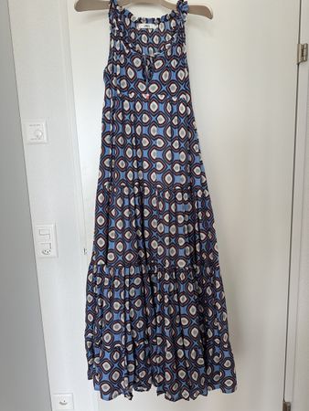 0039 Italy Sommerkleid Bodenlang 