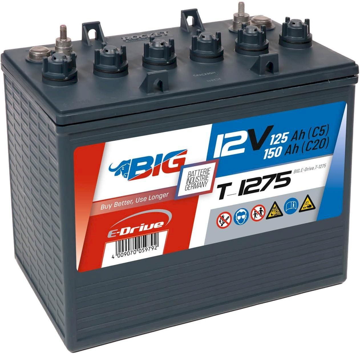 Batterien: BIG E-Drive T-1275 12V 150Ah – Neu und originalverpackt aus Bottighofen von zaap 1