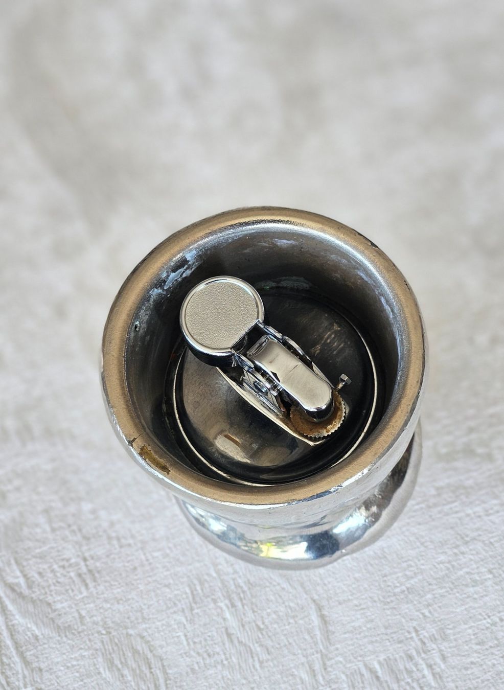 Accendini: Vintage silver Moet & Chandon Champagne Cork Table Lighter – Usato da Zollikon venduto da eug_5zym 4