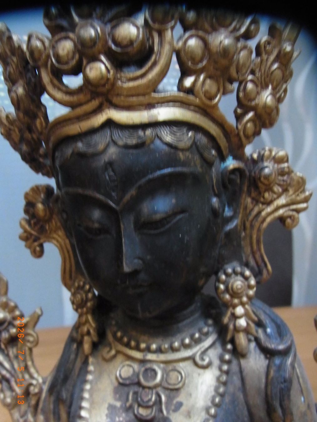 Sculture & Statue: Buddha Figur Messing vergoldet Vintage...... – Usato da Uezwil venduto da Fauchi51 1