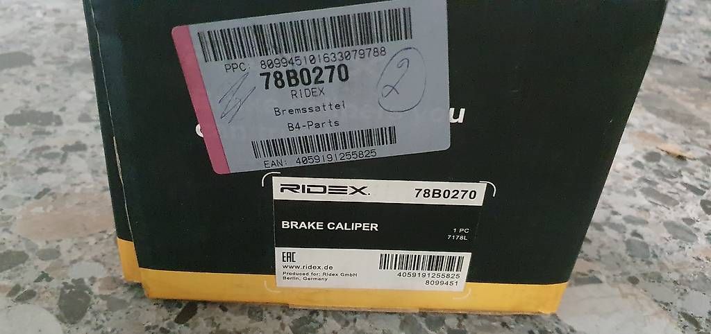 Tutti pezzi di ricambio auto: Bremssattel Ridex 78B0270 – Usato da Volketswil venduto da ste_sl7p 2