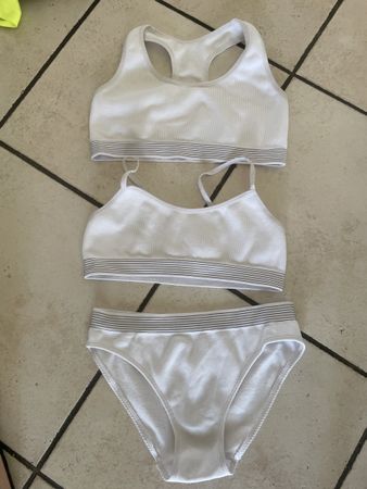 Neuwertiges Unterwäsche Set, Gr.146/152Weiss