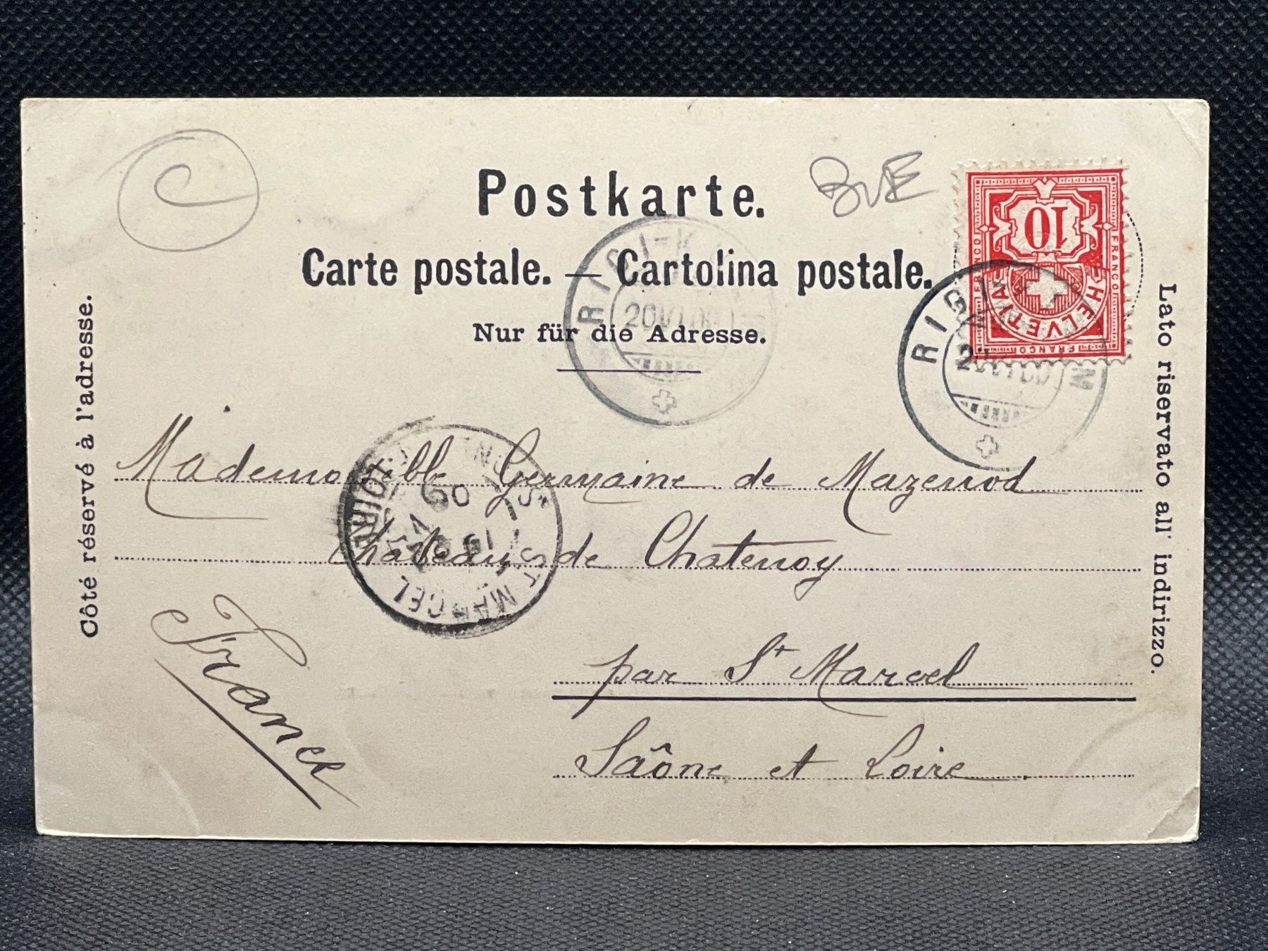 Cartoline postali: Rigi-Kulm: Panorama – Usato da Widnau venduto da Brusi9 1