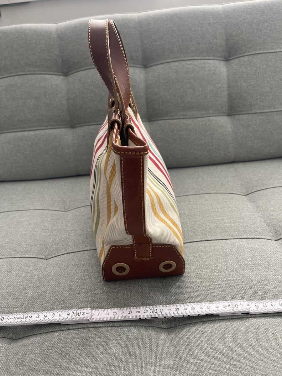 Bally Taschen für Damen: Bally Handtasche gestreift Leder Canvas – Gebraucht aus Cham von pri_9ktk 2