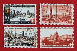 PRO PATRIA SATZ 15 16 1942, SATZ 20 21 1943 GESTEMPELT