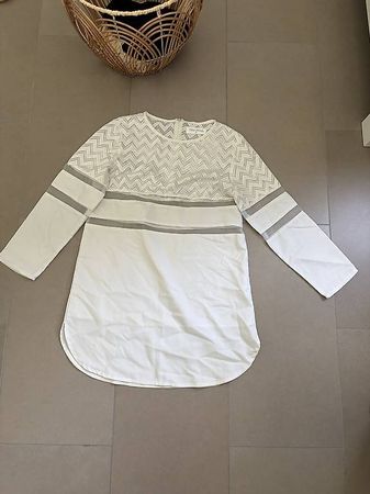 Oversized Tshirt Kleid weiss S