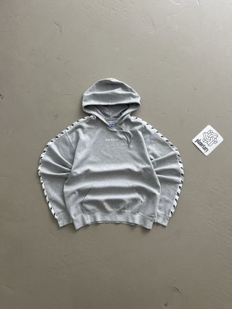 adidas retro 00s y2k center trefoil logo oversize hoodie
