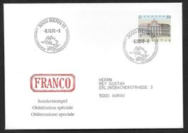 Sonderbrief S. 780n Cons. Consult. Etudes Postales Bern 1990
