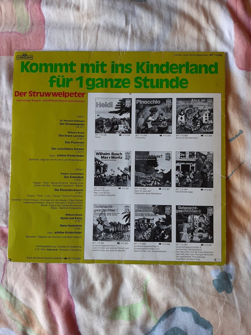 Dischi in vinile: Struwwelpeter Schallplatte - für Kinder – Usato da Basel venduto da kouki51 1