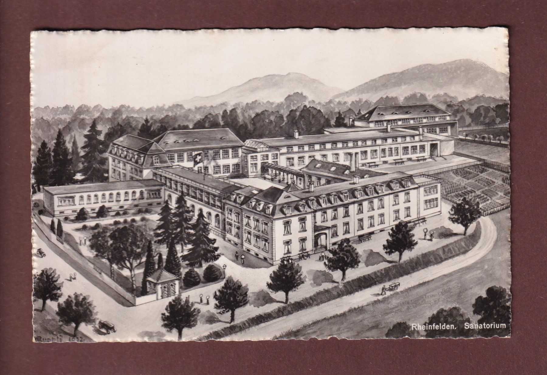 Cartoline postali: RHEINFELDEN - Sanatorium - 1941 – Usato da Pully venduto da nicecards