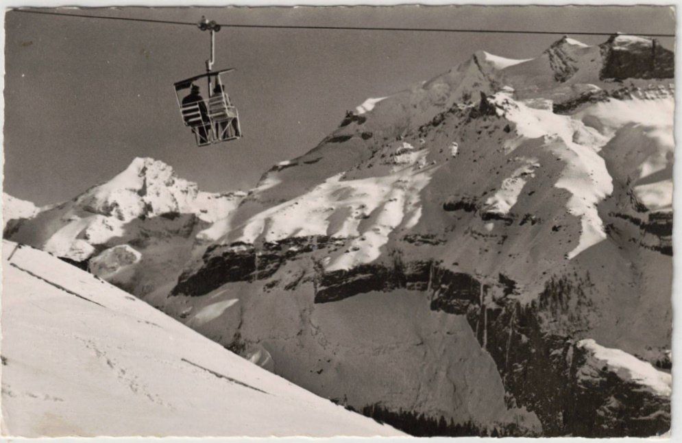 Cartoline postali: Kandersteg - Sessellift Oeschinen – Usato da Binningen venduto da Mountainrider
