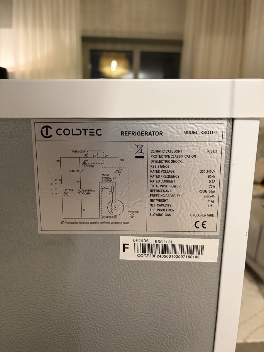 Frigoriferi: COLDTEC Kühlschrank weiss 116L gebraucht – Usato da Zürich venduto da ynwa06 4