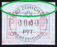 ATM 6A_Abart TEILDRUCK OBEN auf breiten Ziffern!_0040 VO 83!