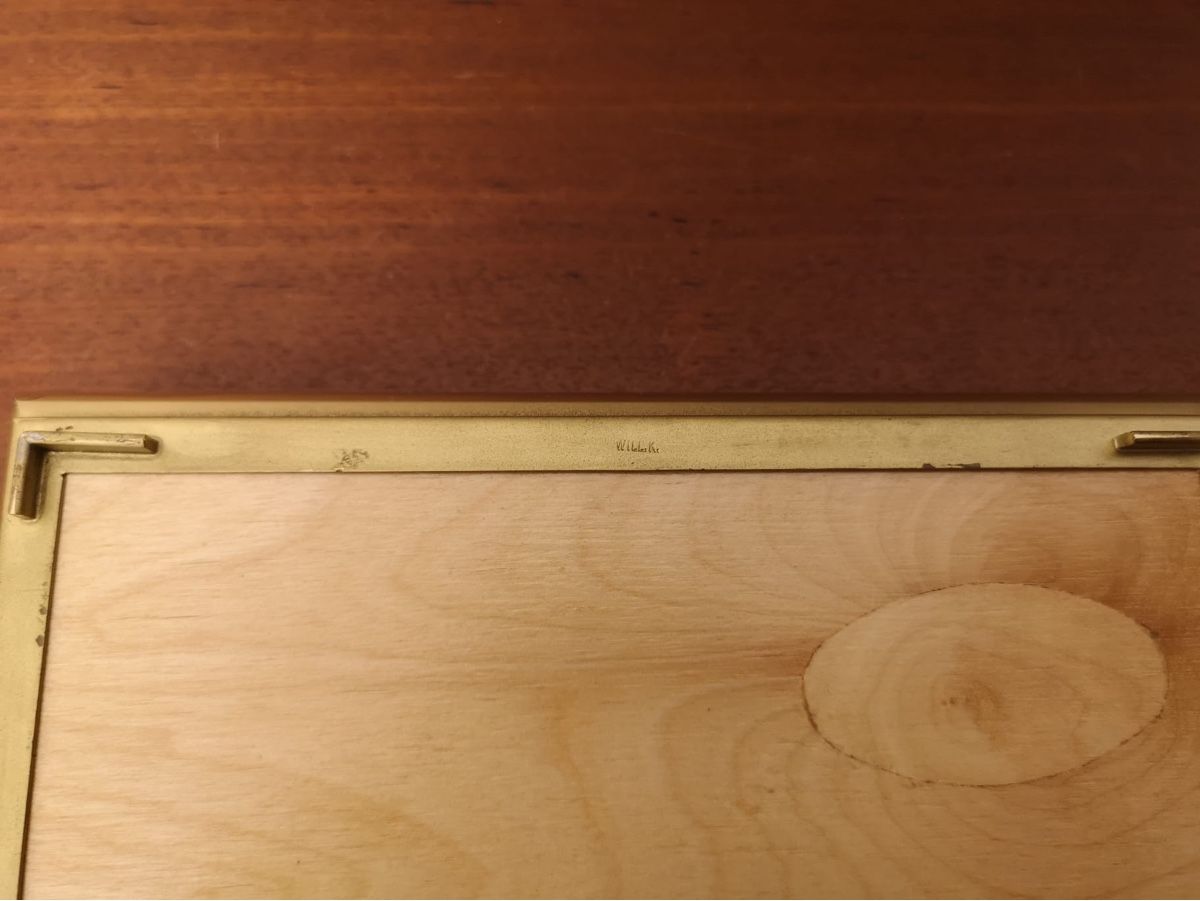 Barattoli: Messing Emaille Schatulle vintage Schmuckbox Kästchen 50er – Usato da Zürich venduto da Vintagewiesel 5