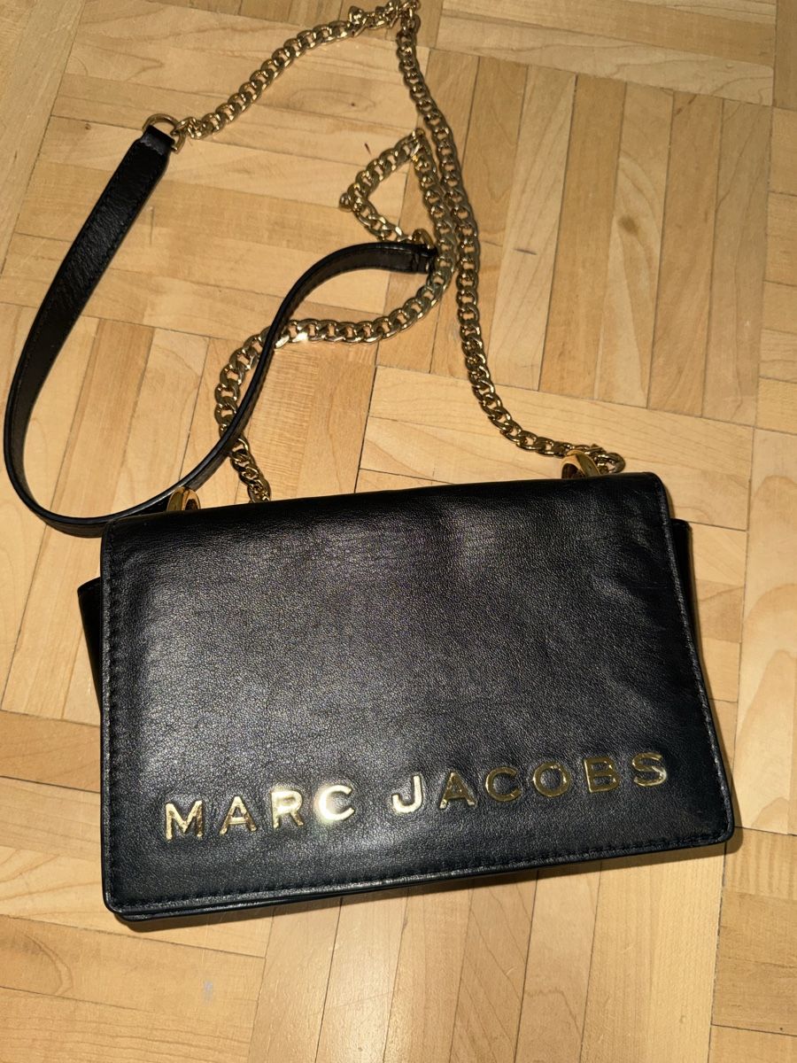 Marc Jacobs Borse da donna: Original Marc Jacobs Clutch /Schwarz, Goldkette – Usato da Winterthur venduto da avn_2ffq