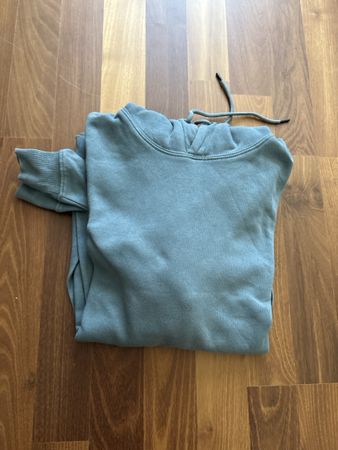 Kapuzenpullover blau einfarbig
