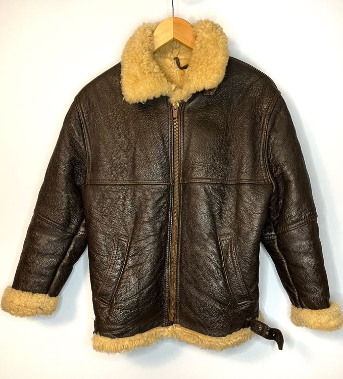 Vintage Leather and Sheepskin Pilot Jacket Men's Small Kaufen auf Ricardo