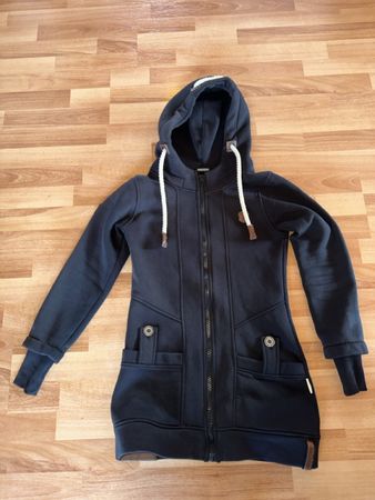 NAKETANO Damen Gr. S Kapuzenpullover Schwarz