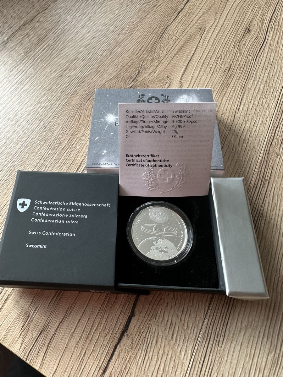Alle Münzen: Schweizer Silbermünze 20 Franken  – Neu und originalverpackt aus Glis von bfe_ghf5 1