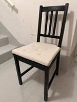 5x Stuhl IKEA Stefan schwarz mit Sitzkissen guter Zustand