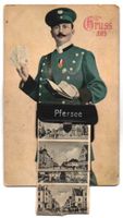 Leporello-AK Pfersee, Briefträger, Augs