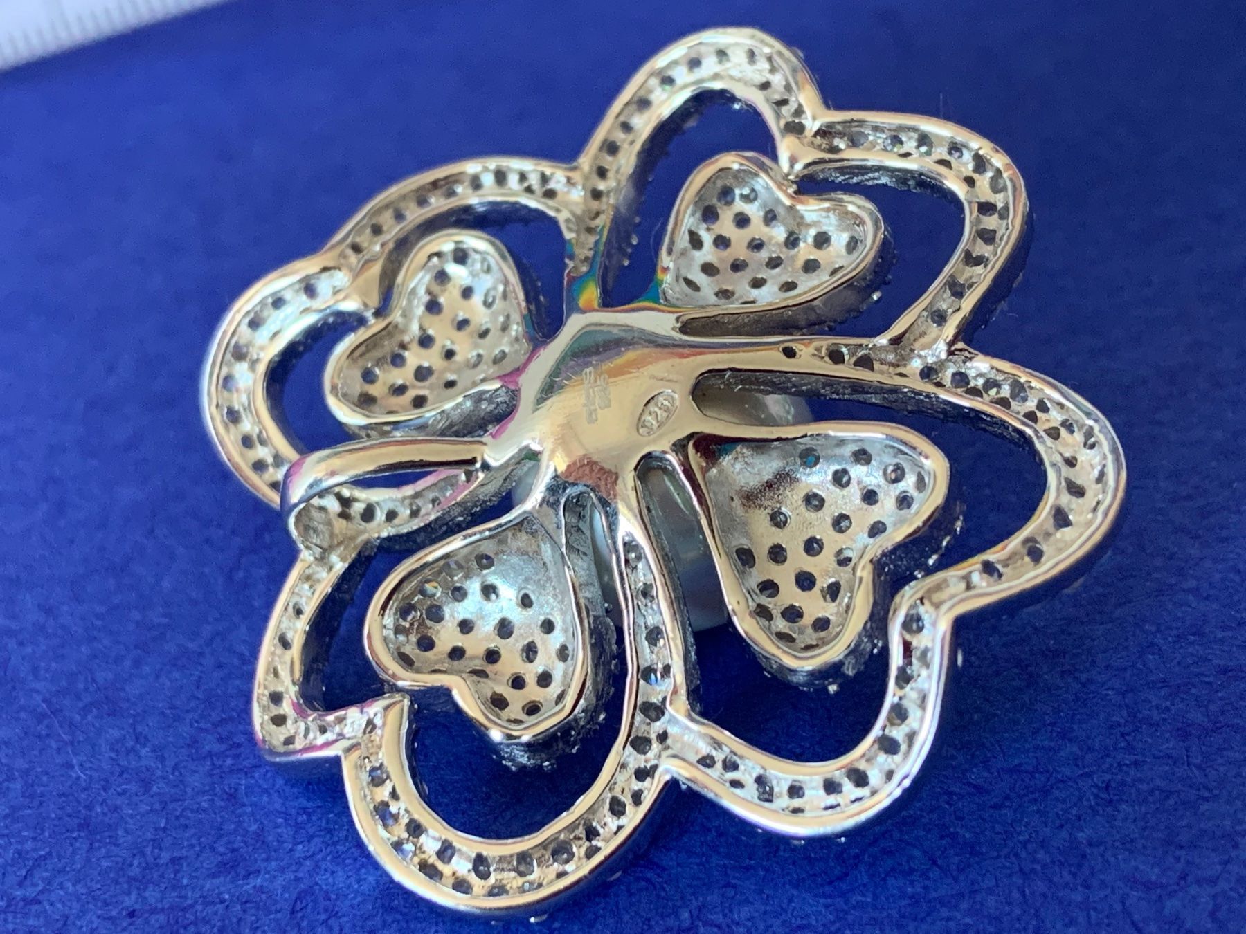 Ciondoli: Blumen-Herzanhänger Silber Perle – Usato da Dittingen venduto da Bellevista 7