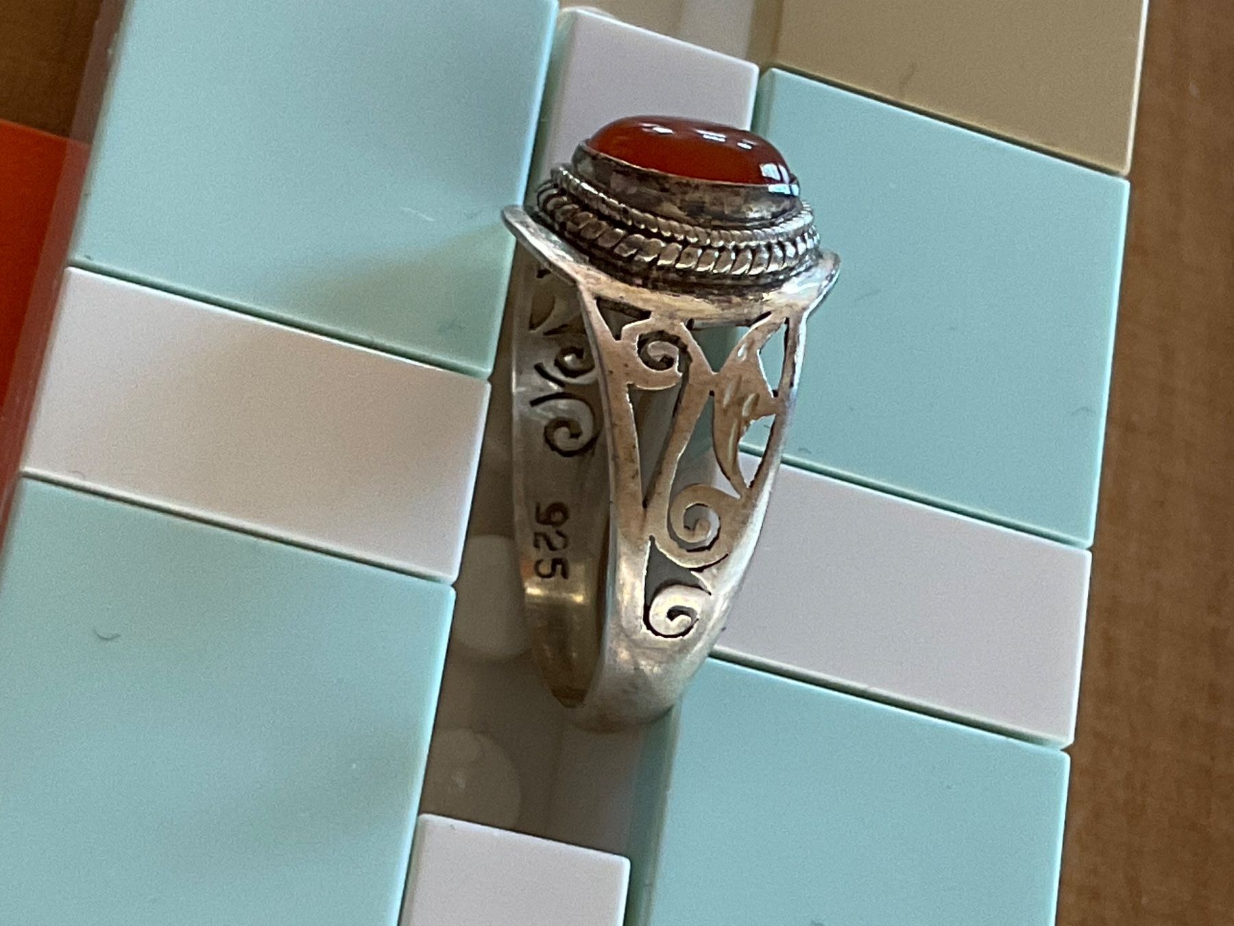 Anelli: Ring mit Karneol / Gr. 53 – Usato da Rümlang venduto da Sambas19 1