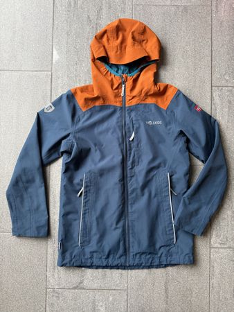 Tolle Trollkids Outdoorjacke blau orange Grösse 164