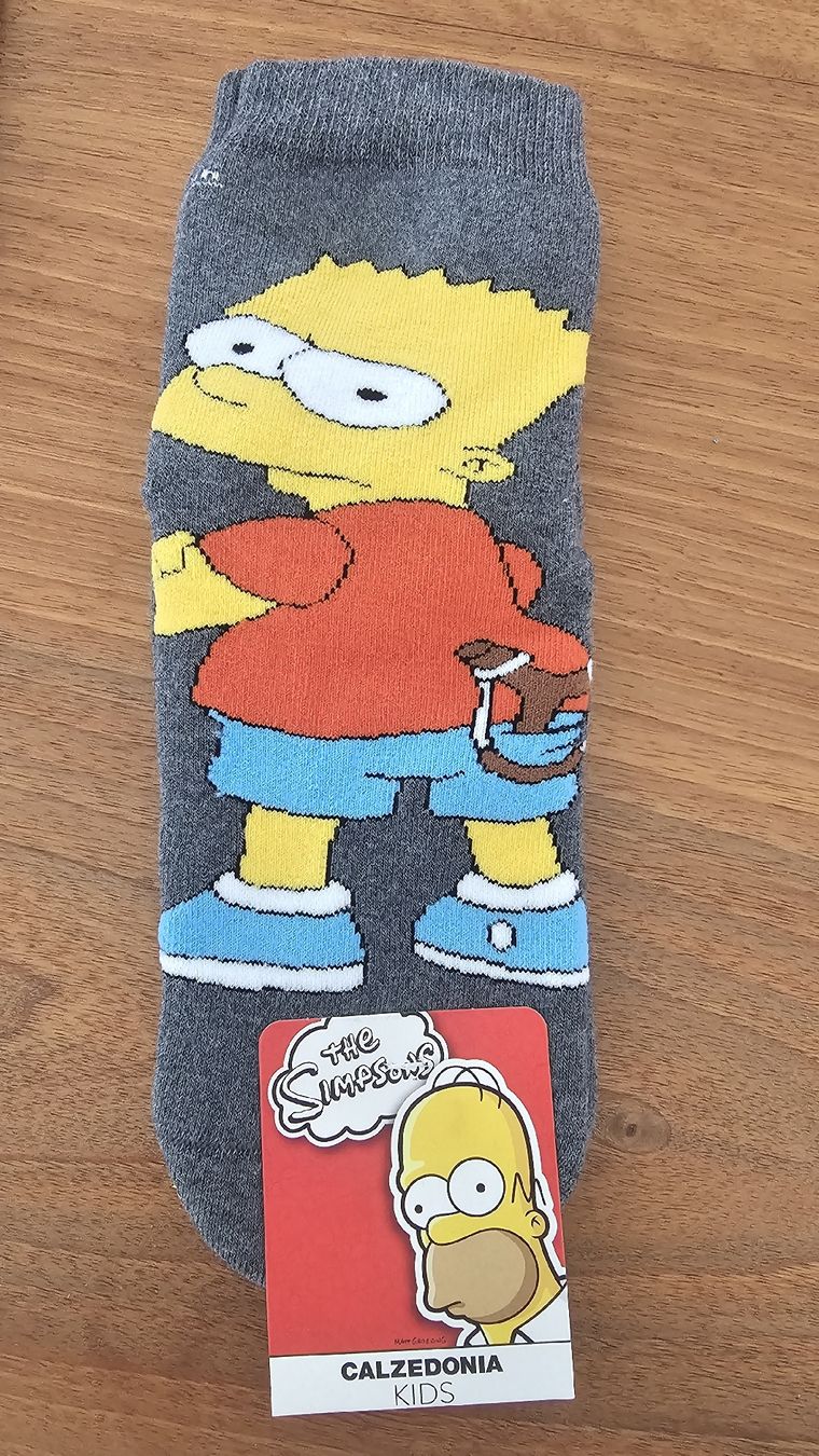 Calze: The Simpsons Socken, Bart Gr 38-40 NEU – Nuovo e nell'imballaggio originale da Zürich venduto da ZH-Vintage