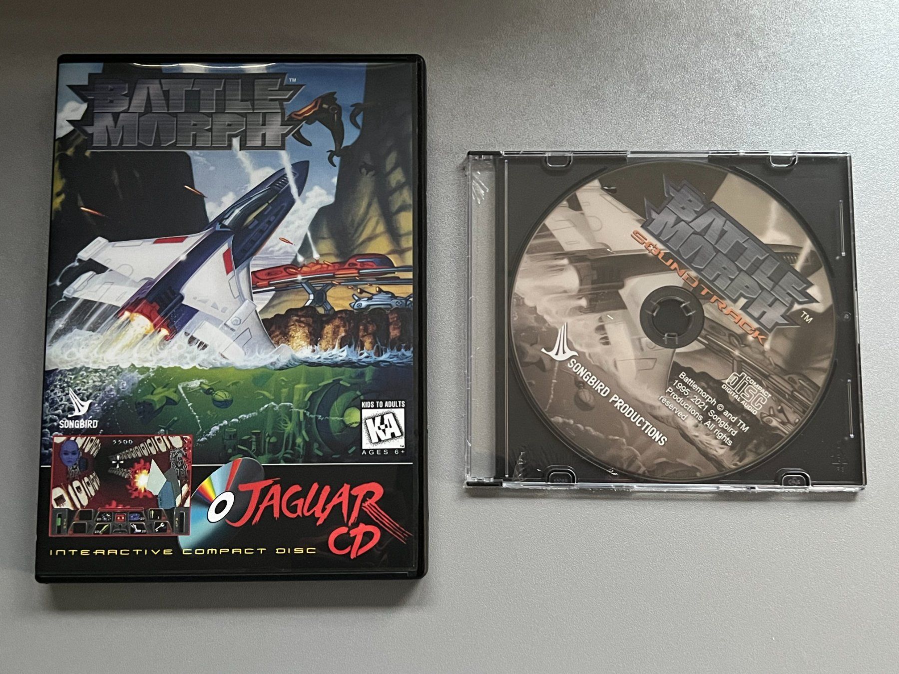 Atari Giochi: Battlemorph - Atari Jaguar CD) +  Soundtrack CD – Nuovo e nell'imballaggio originale da Rivera venduto da poweradem05