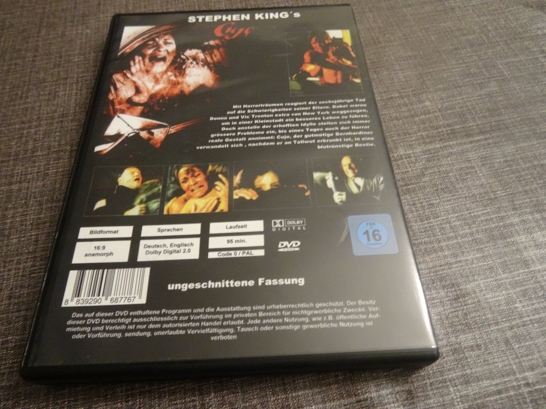 Tous les DVDs: DVD Stephen Kings Cujo Extended Director's Cut – D'occasion à Olten par Disc-Verkauf 2