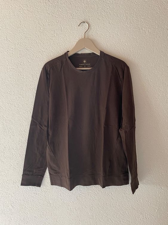 Schwarzes Langarm-Top Mit Bändchen Zum Binden (Gebraucht) In