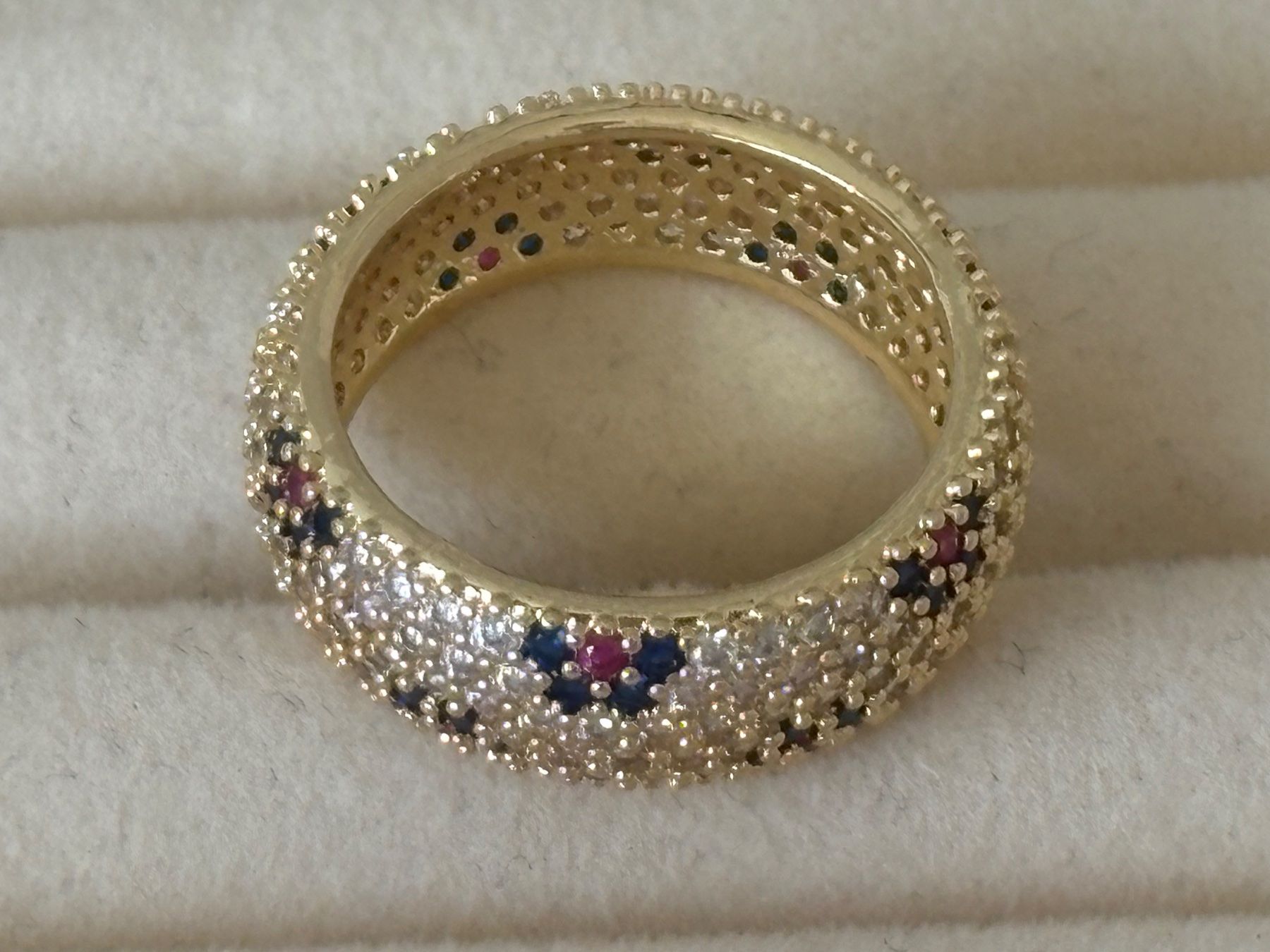 Bagues: Luxus Elegante Gr.18/8 Ring Memoire Farbe: Gold/ Zirkonia – Neuf (Voir description) à Biel-Bienne par Roserosse13 3