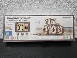 Neu - Wooden 3D Model - Traktor