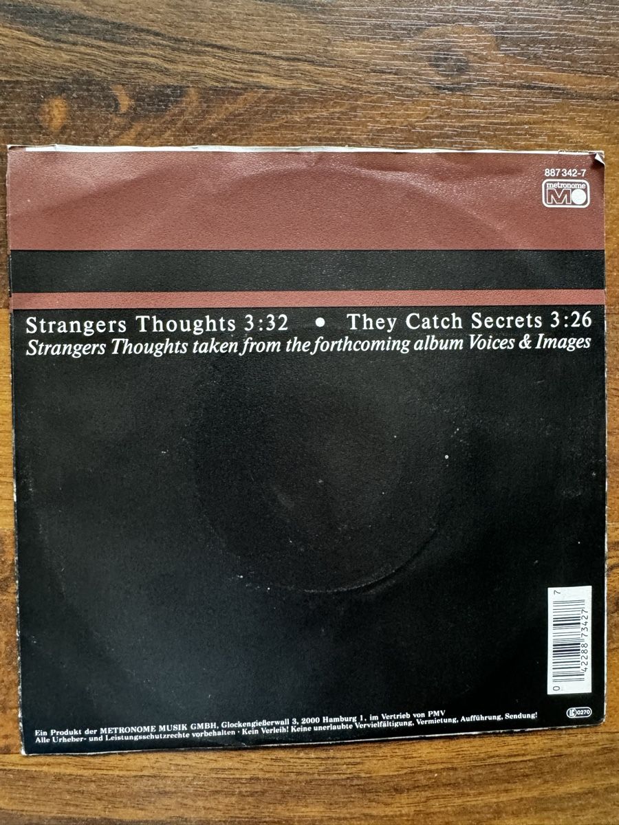 Vinyles: Camouflage - Strangers Thoughts - 80s – D'occasion à Rorbas par BlackstarRecords 1