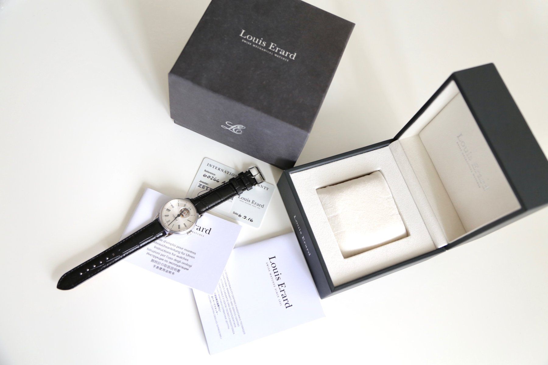 Louis Erard Orologi: Louis Erard Heritage Collection Open Heart Fullset ab 1 Fr! – Usato da Reinach BL venduto da Han-Numismatik 6
