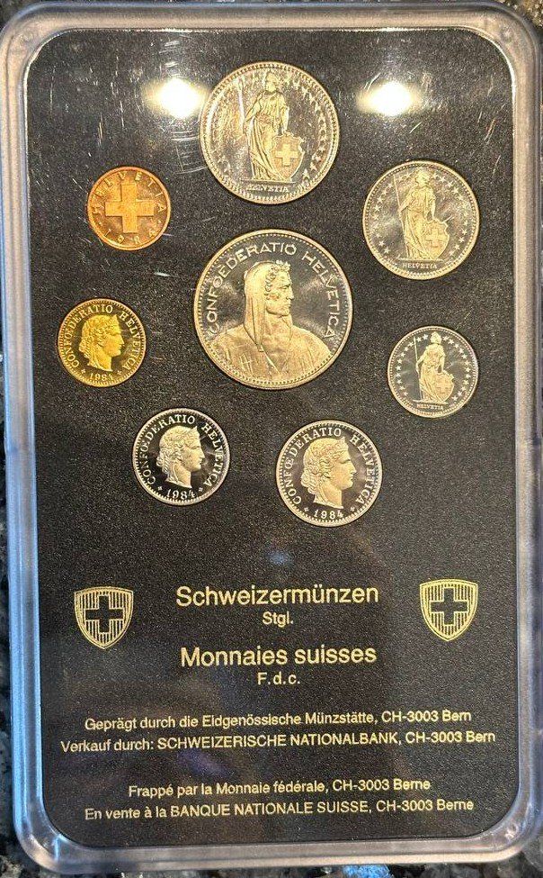 Alle Münzen: Schweizer Münzen Satz 1984, Stgl. – Top Zustand! Sammlers... – Neu und originalverpackt aus Beringen von Mantafisch1 1