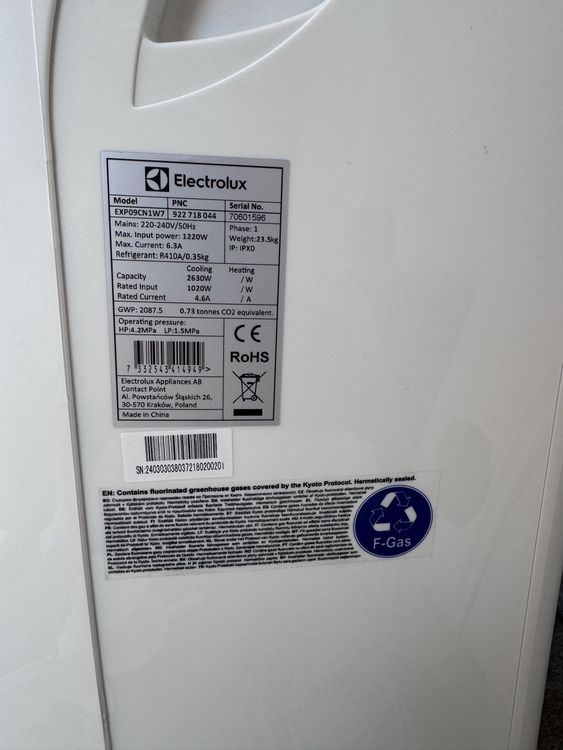 Electrolux Klimageräte: Electrolux ChillFlex Portable AC Unit with Remote – Neu (gemäss Beschreibung) aus Riehen von spu_9ydq 5
