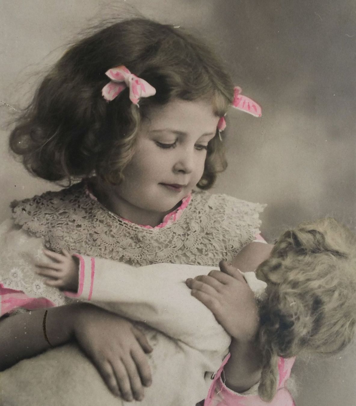 Cartoline postali: AK Ansichtskarte, Mädchen mit Puppe (XIII), 1906 – Usato da Oberriet SG venduto da Manick 1