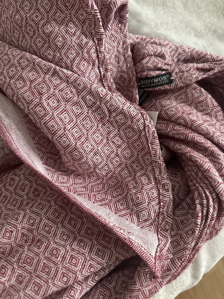 Didymos Marsupi portabebè: Didymos Diamond Rosso Lino – Nuovo (secondo la descrizione) da Lausanne venduto da krh_mw2k 1