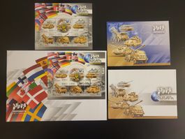 Ukraine 2023 -"Waffen des Sieges" ganzes Set inkl. FDC