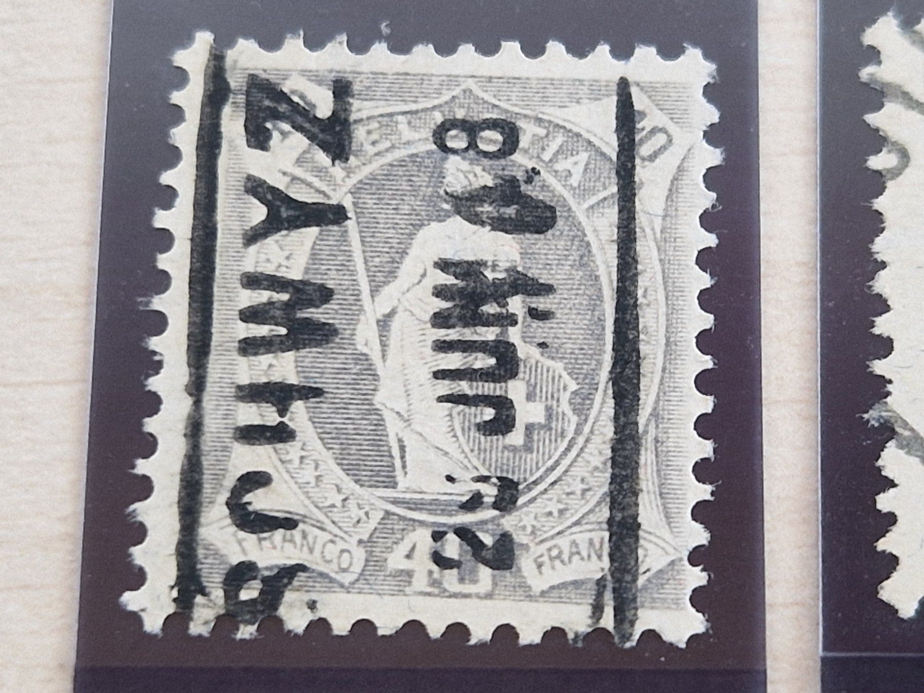 Alle Briefmarken: Stehende 4x 97A, Top, ab 1.- – Gebraucht aus Burgdorf von Glossy01 1