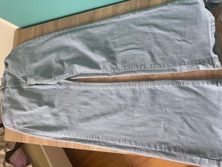 Hellblaue Wide Leg Jeans XL – sehr bequem