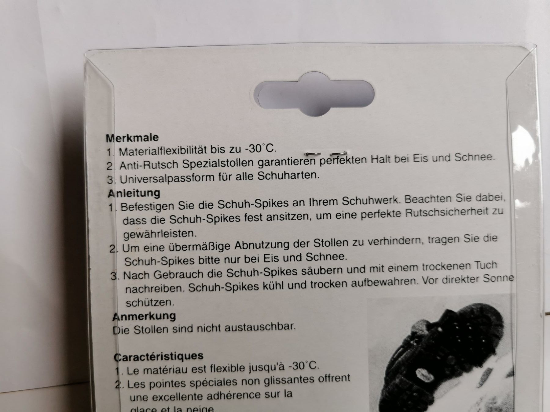 Herrenschuhe: 60 Paar NEUE Schuh-Spikes 5x46cm – Neu und originalverpackt aus Gebenstorf von monschala 4